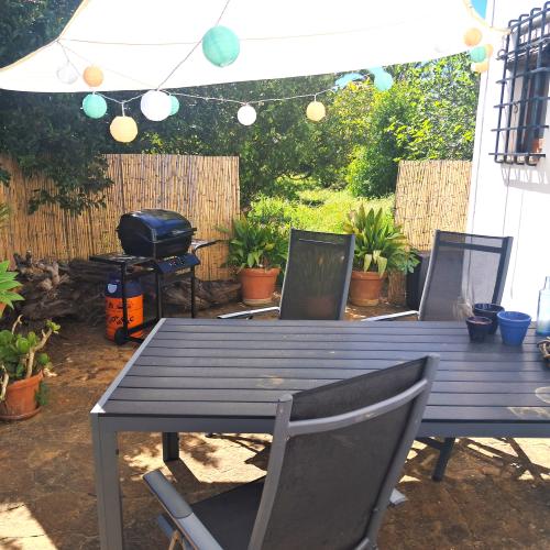 Terraza con barbacoa